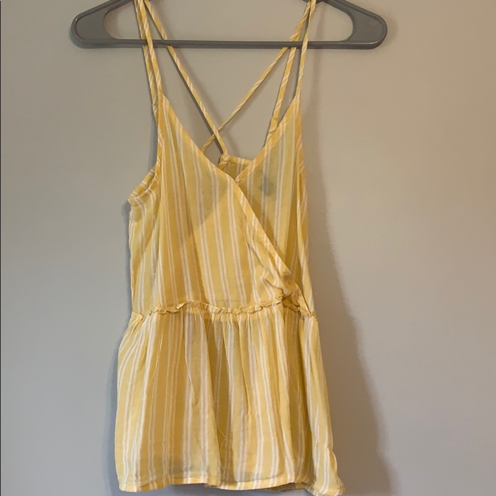 Yellow American Eagle tank top